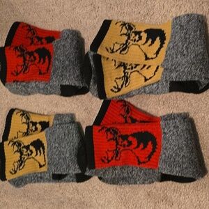 Set of 4 Pairs Buck High Socks (7.5"/8" heals)